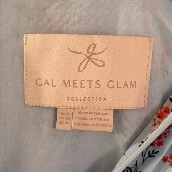 Gal Meets Glam Blue Floral Women’s Dress - Picture 3 of 7